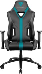 Cadeira Gamer YC3 Preta/Ciano THUNDERX3