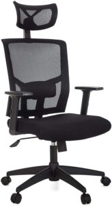 Cadeira Para Escritório Presidente Giratória Ergonômica - Anima Preto