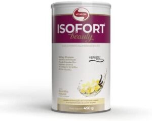 Isofort Beauty Whey Protein (Isolado e Hidrolisado) + Colágeno Verisol 450G Baunilha, Vitafor