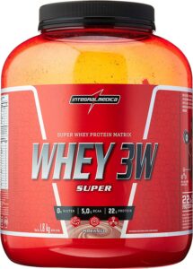 Super Whey 3W, IntegralMedica, Morango, 1800g