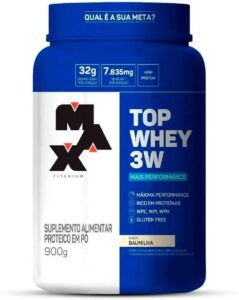 Top Whey 3W Mais Performance 900G Baunilha - Max Titanium