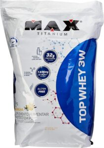 Top Whey 3W + Performance Refil 1, 8Kg Baunilha V01, Max Titanium