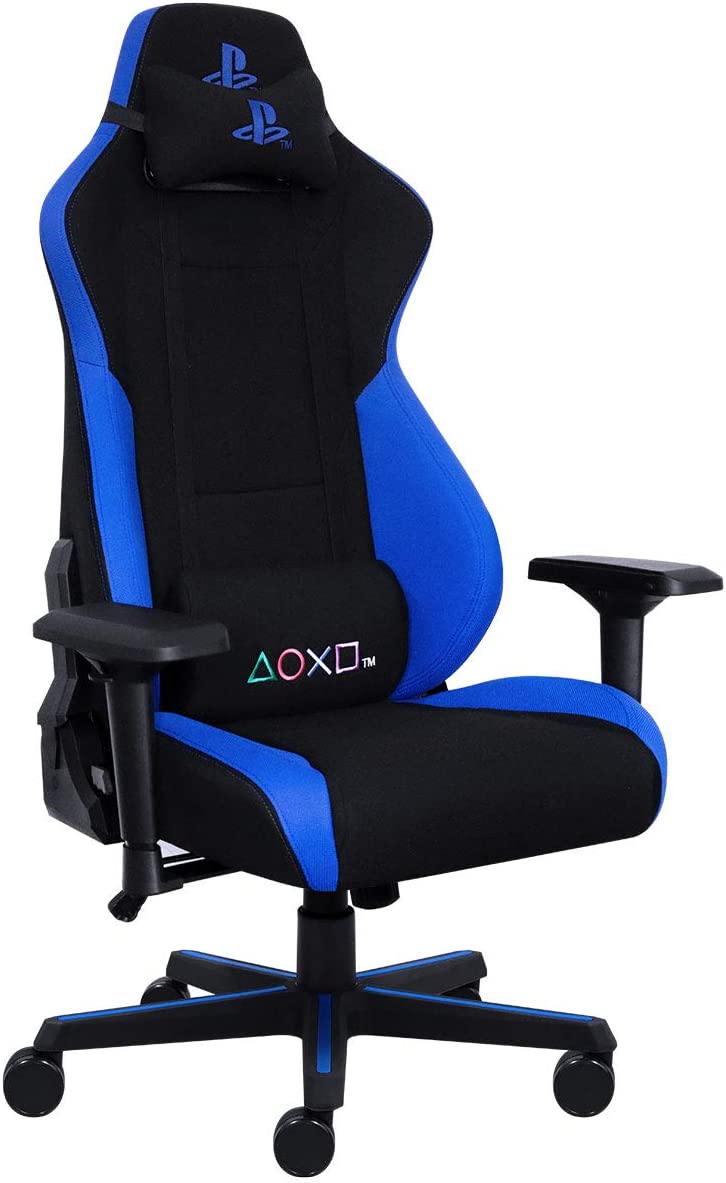 CADEIRA GAMER PLAYSTATION BY PCYES - AZUL - CADGPSAZ