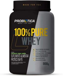 100% Pure Whey (900G) - Sabor Iogurte Com Limão, Probiótica