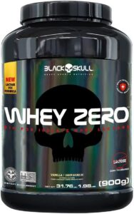 Whey Isolado Zero Com Lactase - 900g Baunilha - Black Skull