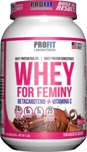 Whey for Feminy Chocolate ao Leite 907G, Profit