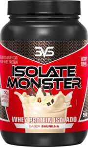Whey Isolate Monster 900g - 3VS Nutrition - Baunilha - Rápida absorção - Proteína pura 100% - Energia para seus treinos - Suplemento para homens e mulheres - 21 gr de proteína por porção