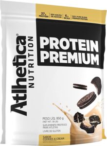 Protein Premium Refil, Athletica Nutrition, Cookies e Cream, 850g