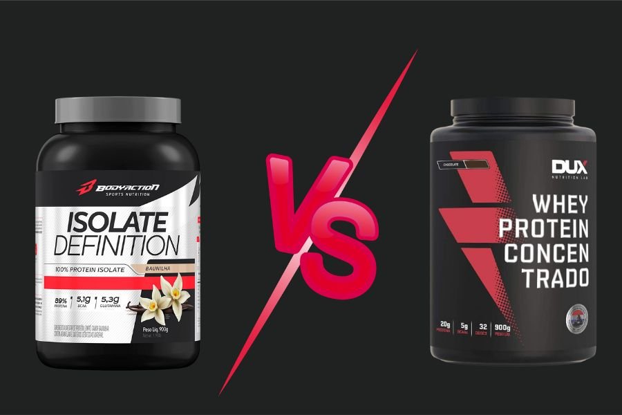 Whey concentrado ou isolado