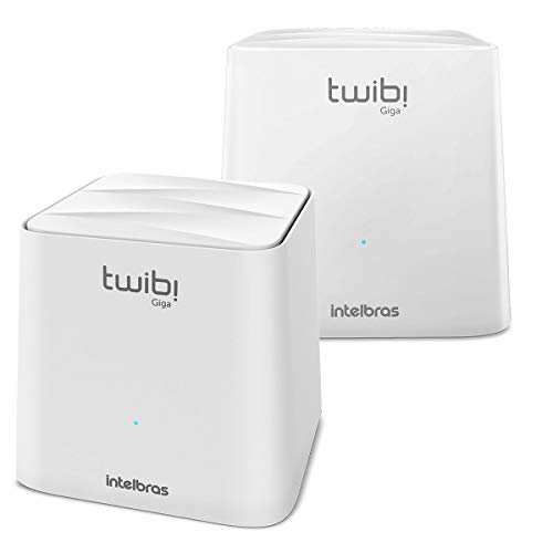Conjunto Roteador Intelbras Twibi Giga, Mesh AC 1200, 2 Unidades, Branco - 4750069