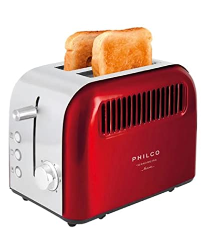 Torradeira, Retrô Ptr02v, Vermelho, 110V, Philco