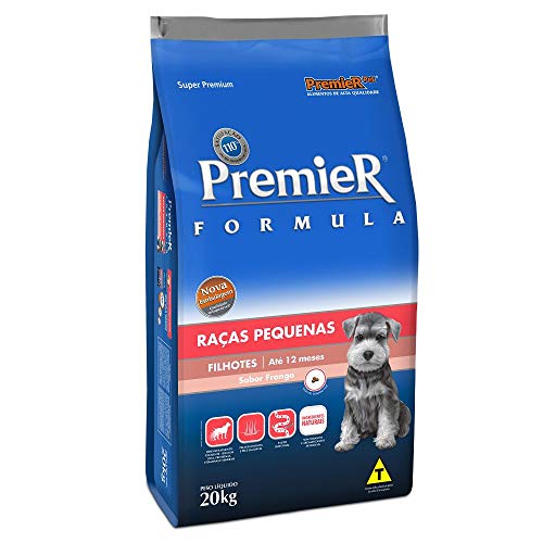 Ração Premier Fórmula para Cães Filhotes de Raças Pequenas Sabor Frango, 20kg Premier Pet Raça Filhotes,