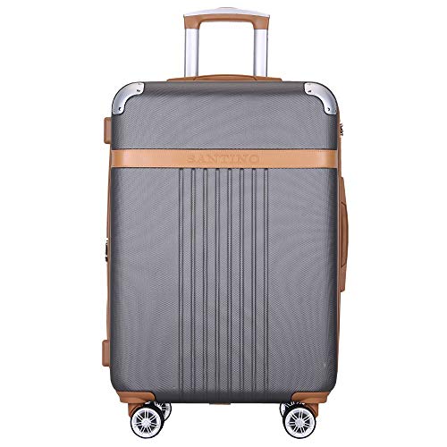 Mala Bordo De Viagem Rígida 20 Polegadas Com Rodas Duplas 360º - Padrão Anac 10 kg - Athena - Santino