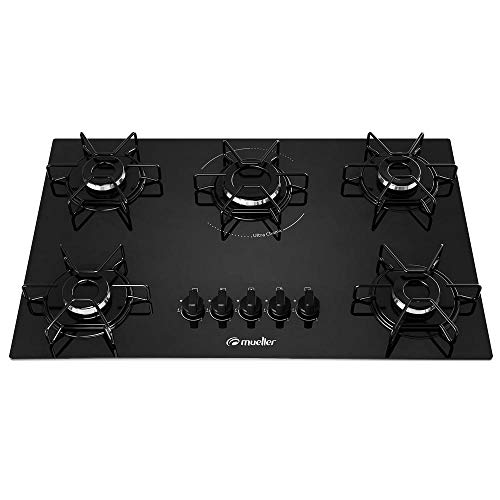 Cooktop Mueller 5 Bocas com Queimador Ultra Chama Mcg115bg1