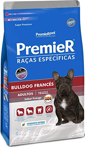 Ração Premier Raças Específicas Bulldog Francês para Cães Adultos, 2,5kg Premier Pet Raça Adulto,