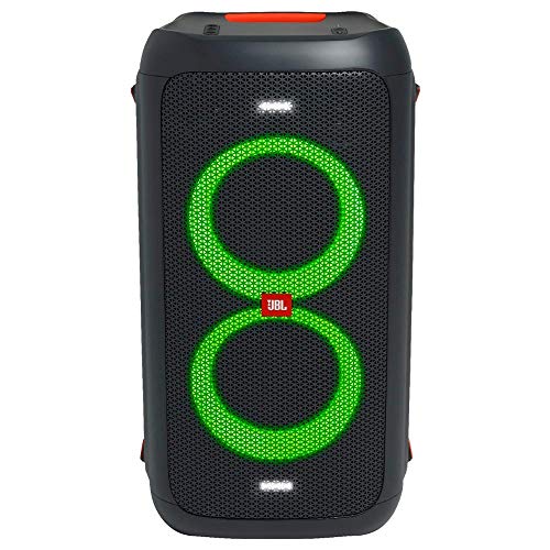 Caixa de som portátil para festas com Bluetooth e efeitos de luzes,JBLPARTYBOX100BR